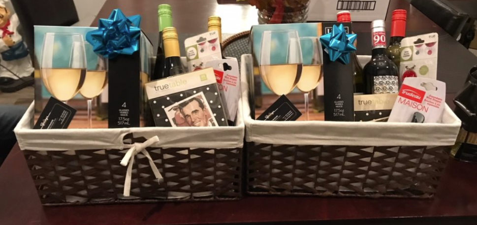 two gift baskets