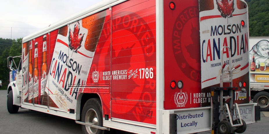Molson Truck large red