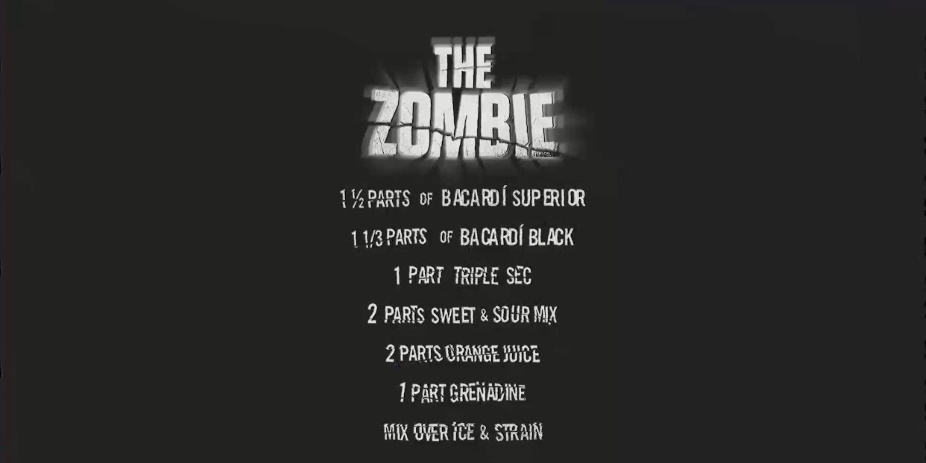 The Zombie drink recipe