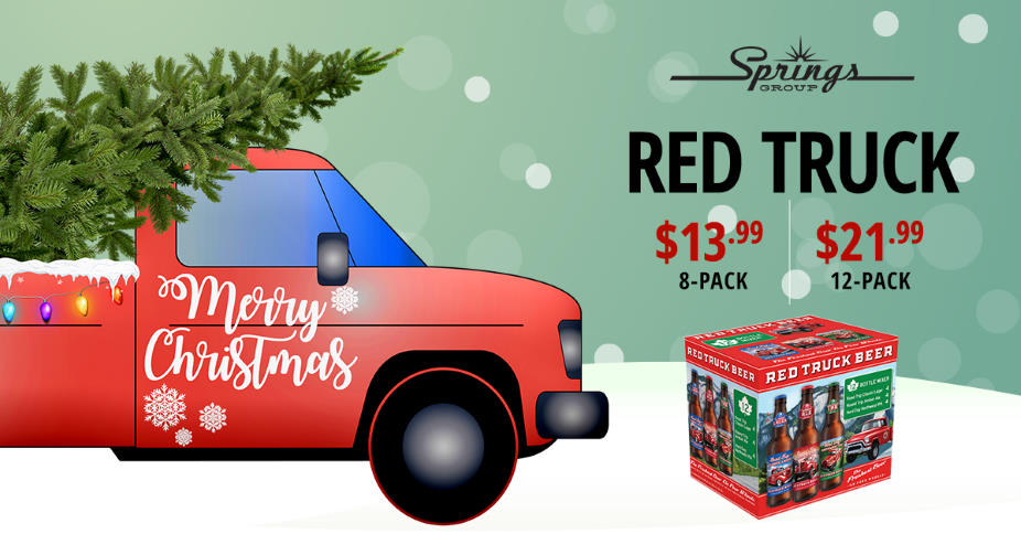 animated Red Truck for holiday season