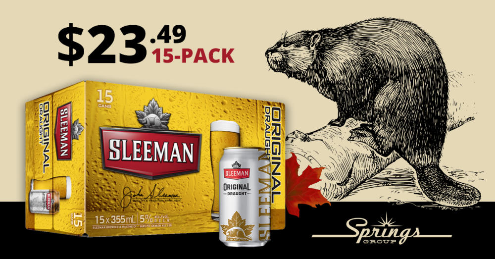 Sleeman promo with beaver