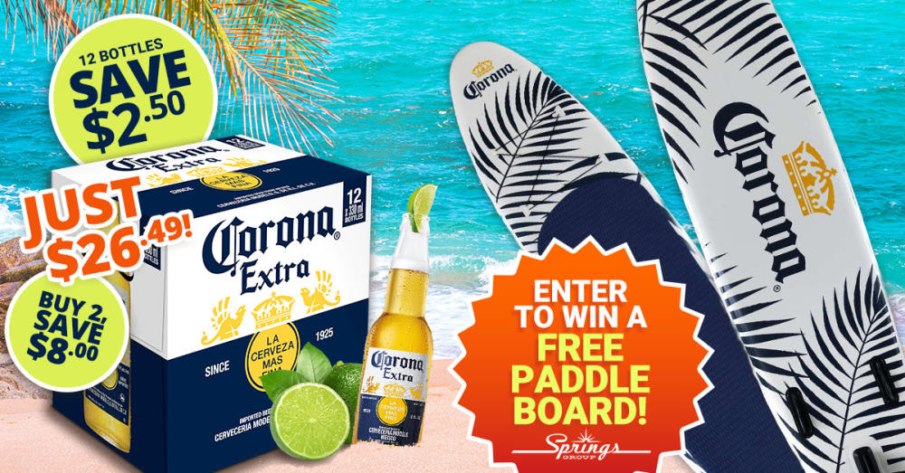 Corona paddleboard giveaway