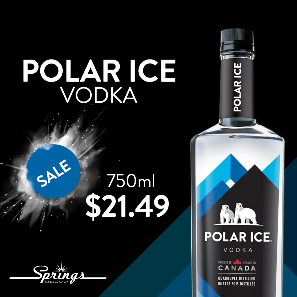 Polar Ice vodka sale for $21.49