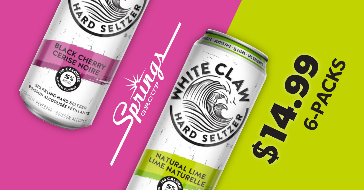 White Claw pink and green sale