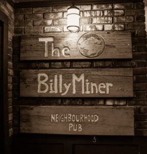 Billy Miner neighbourhood pub sign