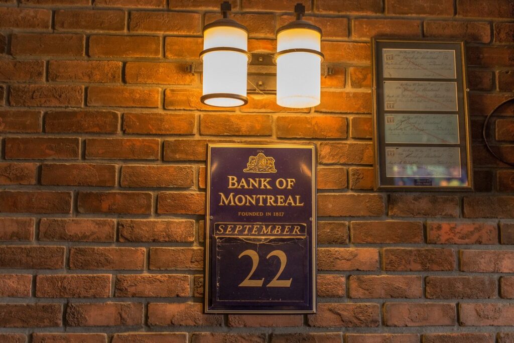 old Bank of Montreal sign 1817