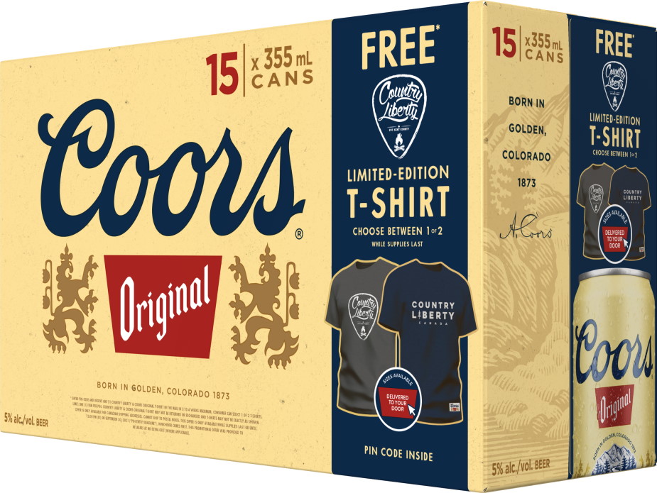 Coors Original tshirt promo