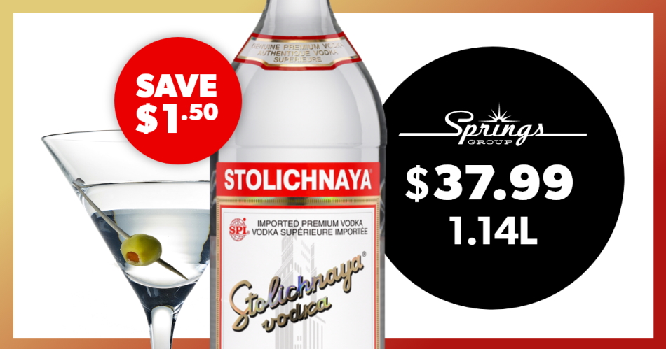 save $1.50 on Stoli 