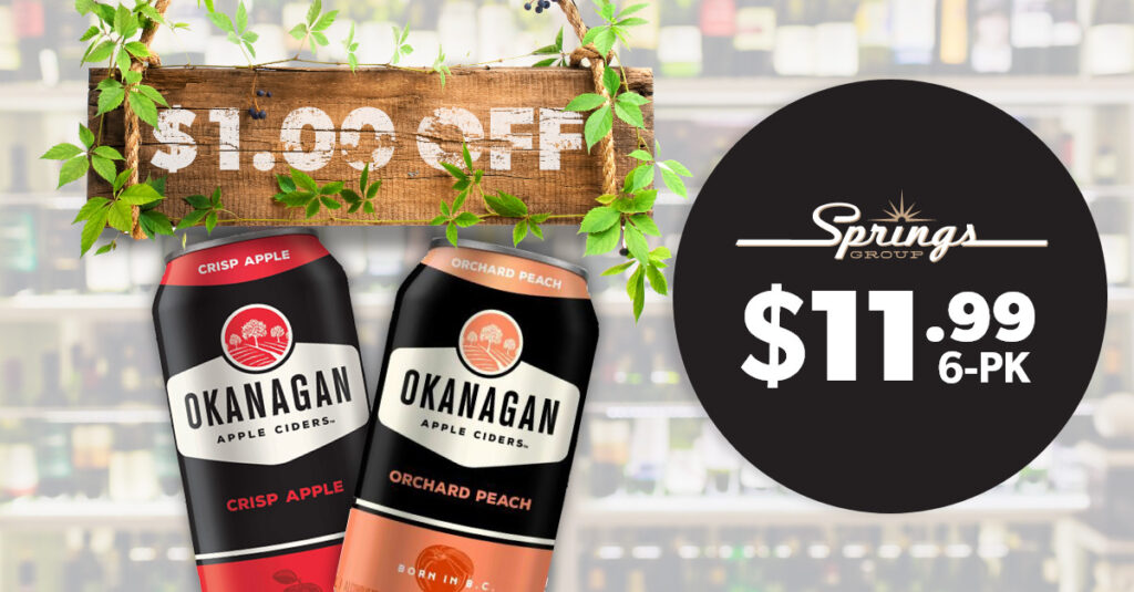 Okanagan Cider 6-pack promo