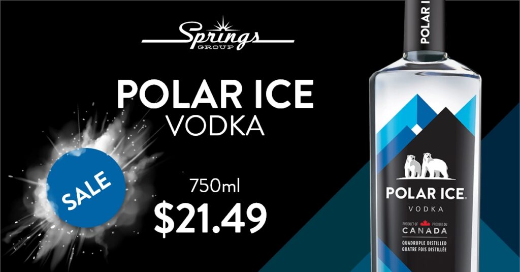 Polar Ice Vodka 750ml $21.49