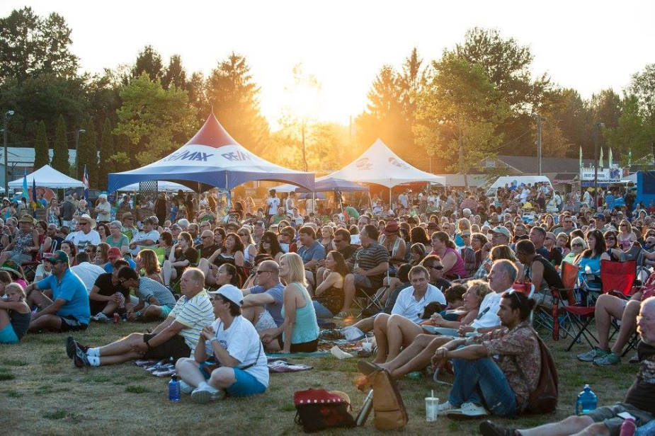 Maple Ridge Caribbean fest at dusk