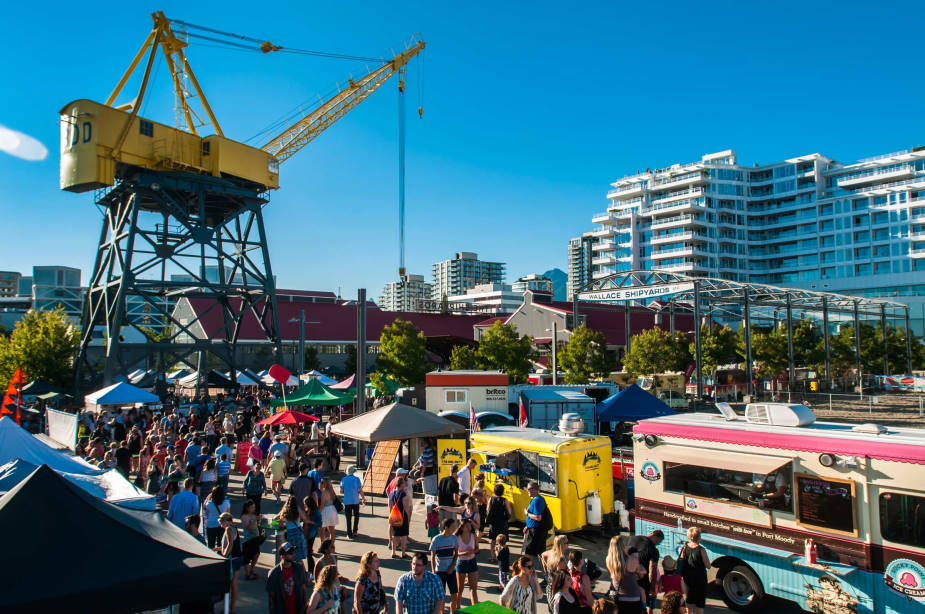 Shipyards festival food trucks and attendees