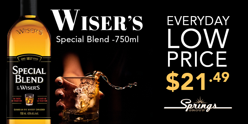 Wisers 750ml October promo