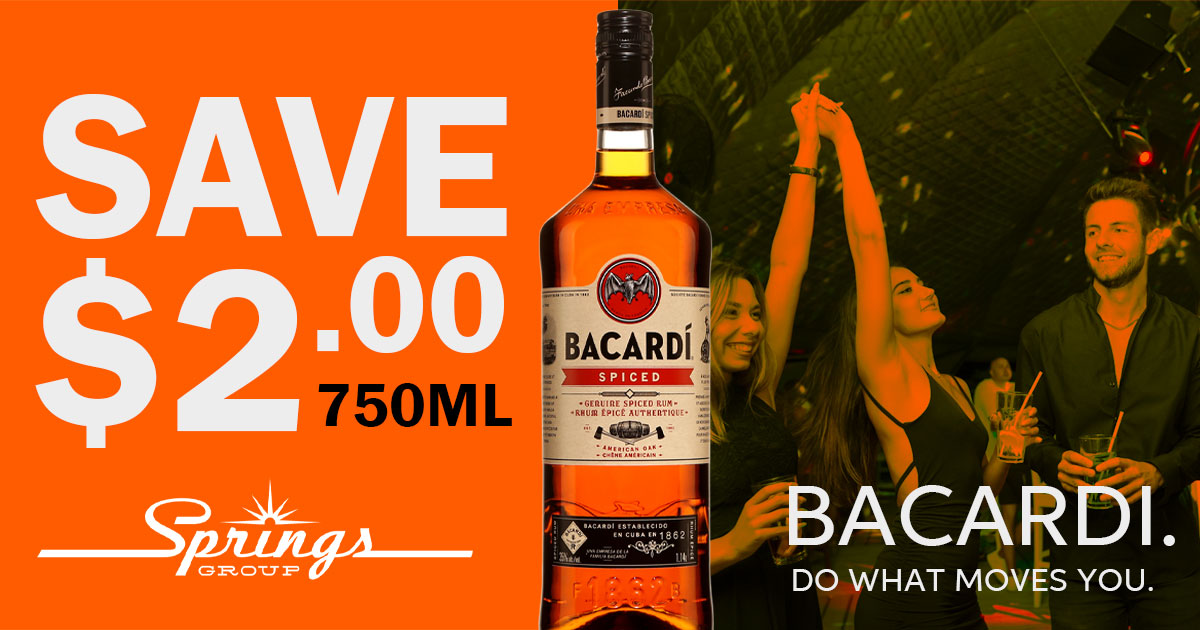 Bacardi Spiced Rum - Save $2