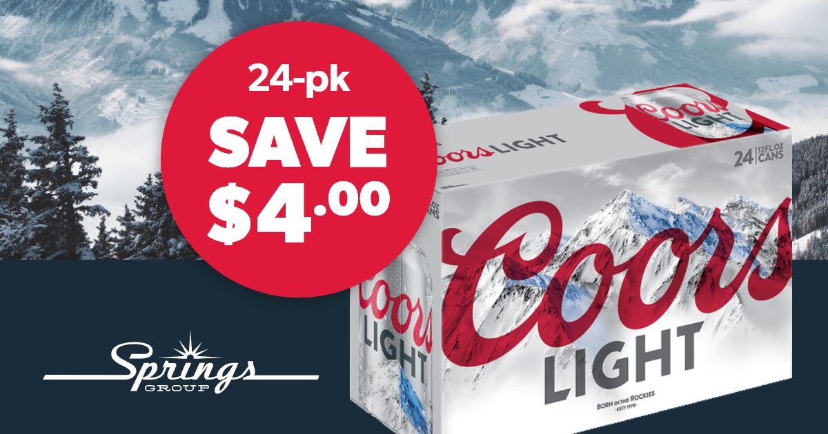 Coors light 24-pack December deal