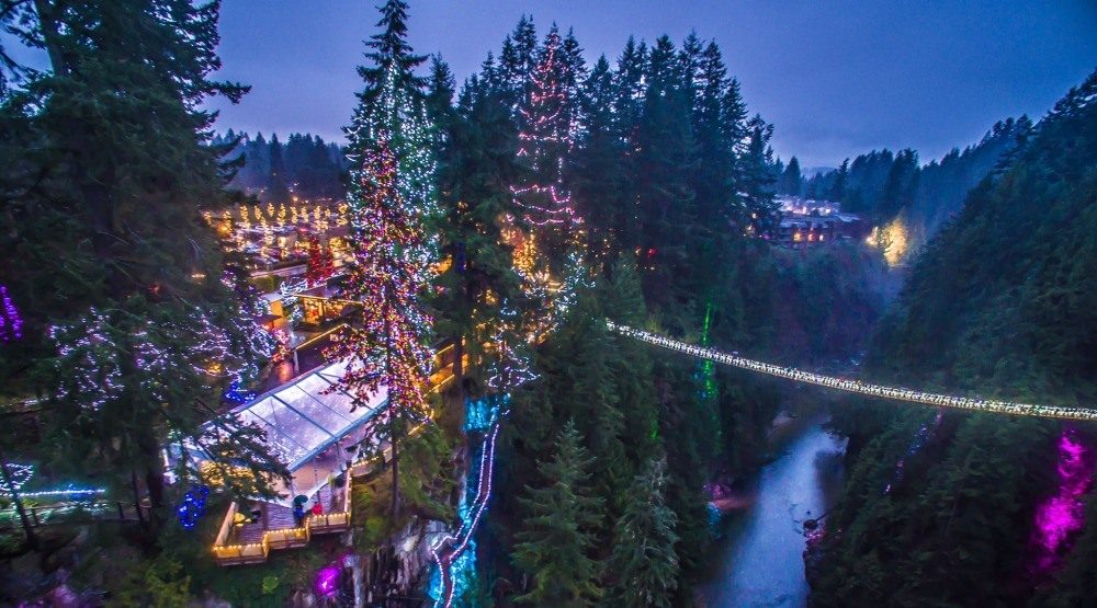 Canyon Lights at Capilano from above