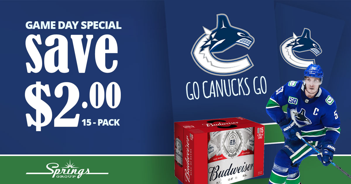 Budweiser Canucks game day special