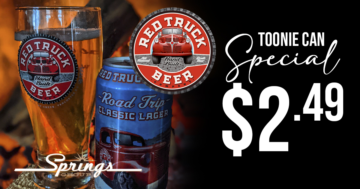 Red Truck Lager toonie special January