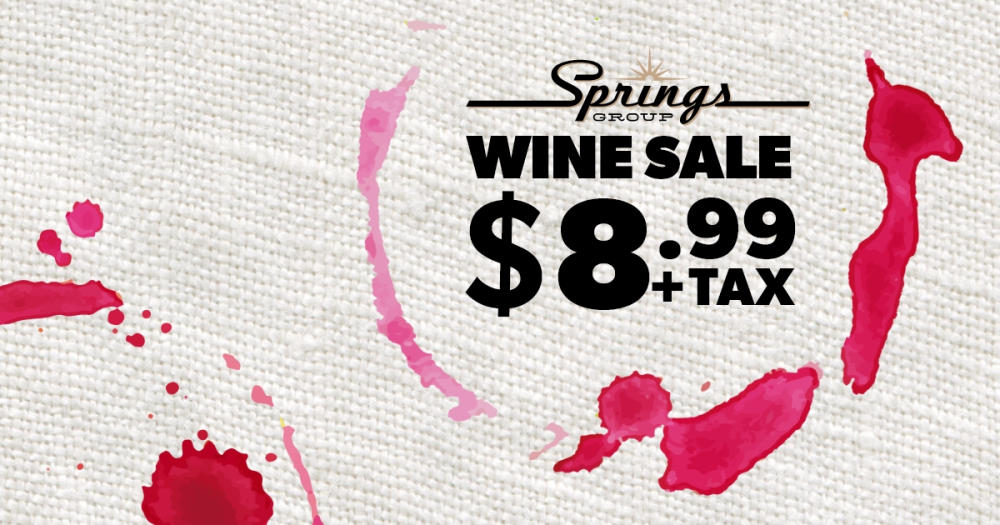 $8.99 wine sale 