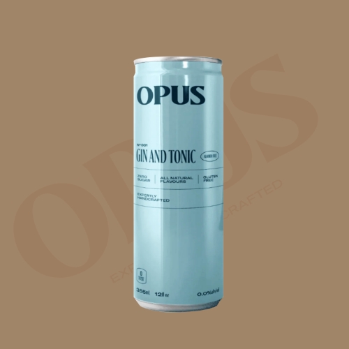 Opus gin and tonic can
