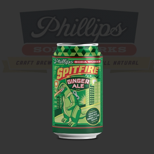 Spitfire ginger ale can