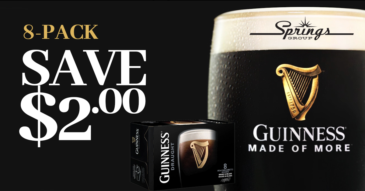 Guinness 8-pack save $2