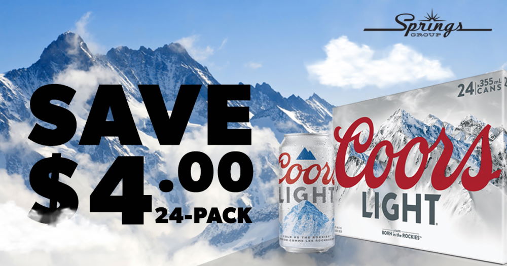 Coors Light save $4 June