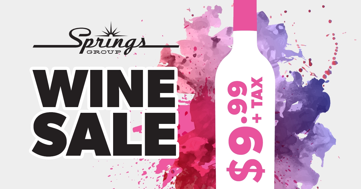 Wine promo $9.99 June