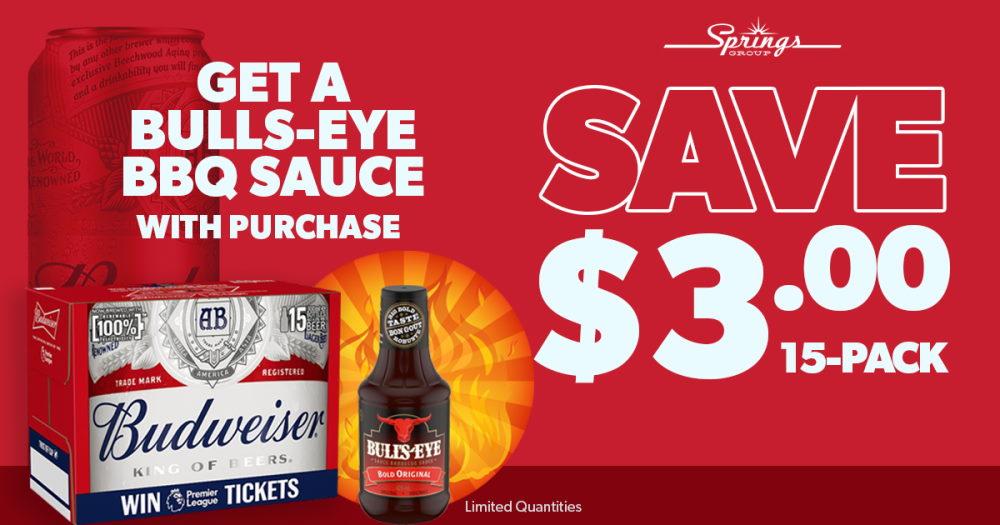 Budweiser with BBQ sauce promo