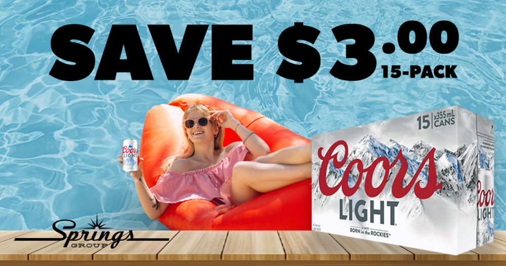 Coors Light July save $3