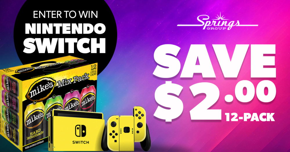 Mike's July save $2 Nintendo Switch promo