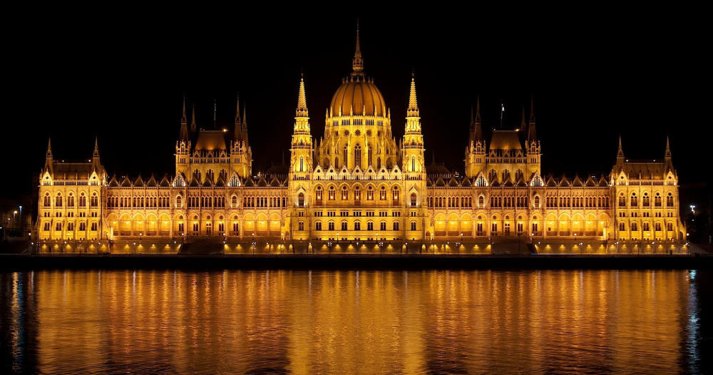 river and building in Budapest