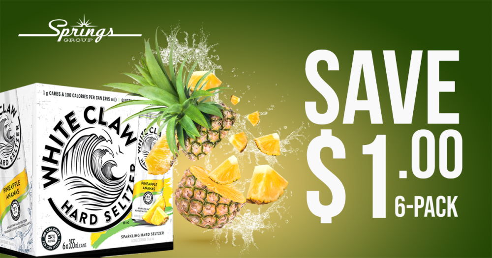 white claw pineapple save $1