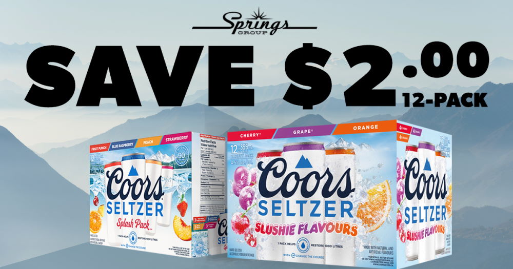 Coors Seltzers Slushie & Splash October promo