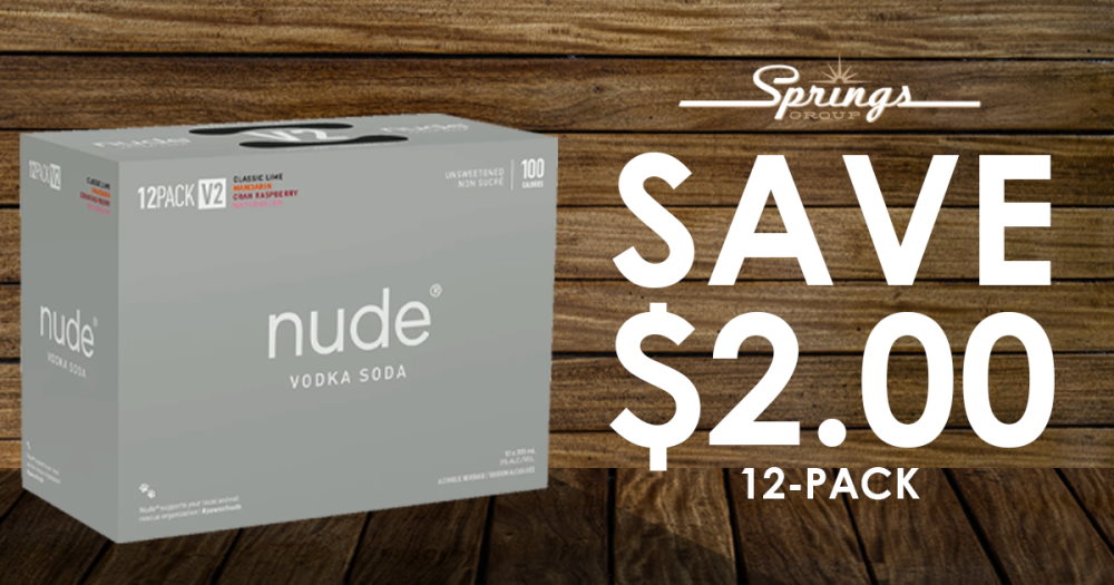 Nude Vodka Soda 12-pack January 2024