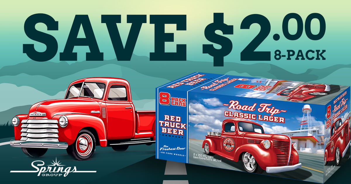 Red Truck Lager save $2 March