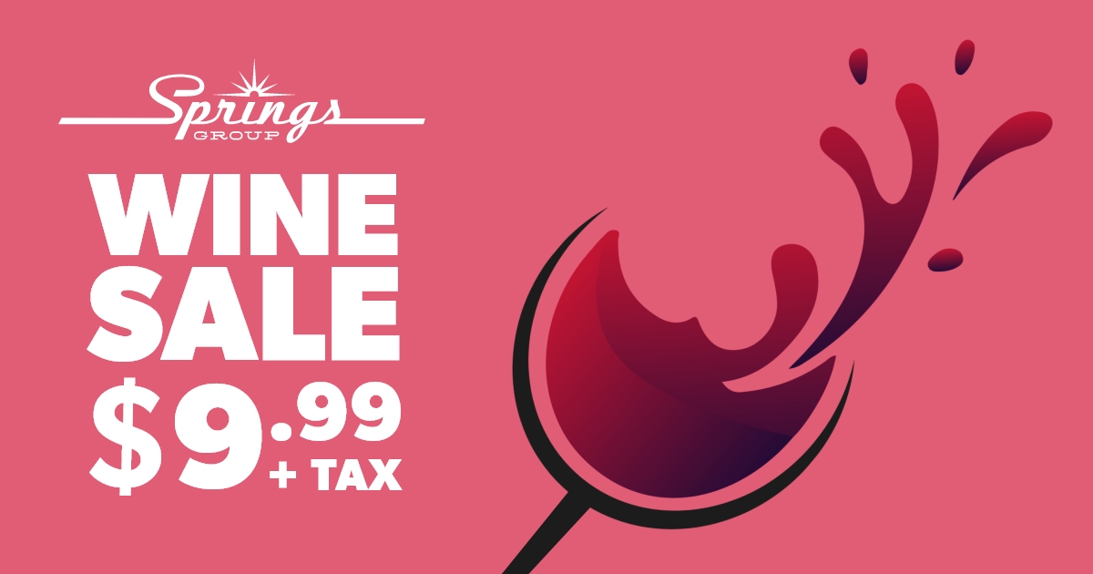 wine sale $9.99 March