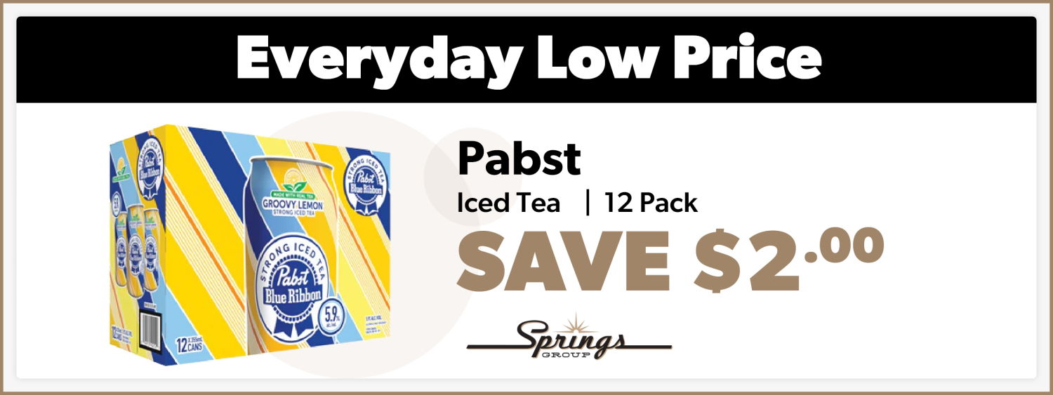 Pabst Iced Tea EDLP