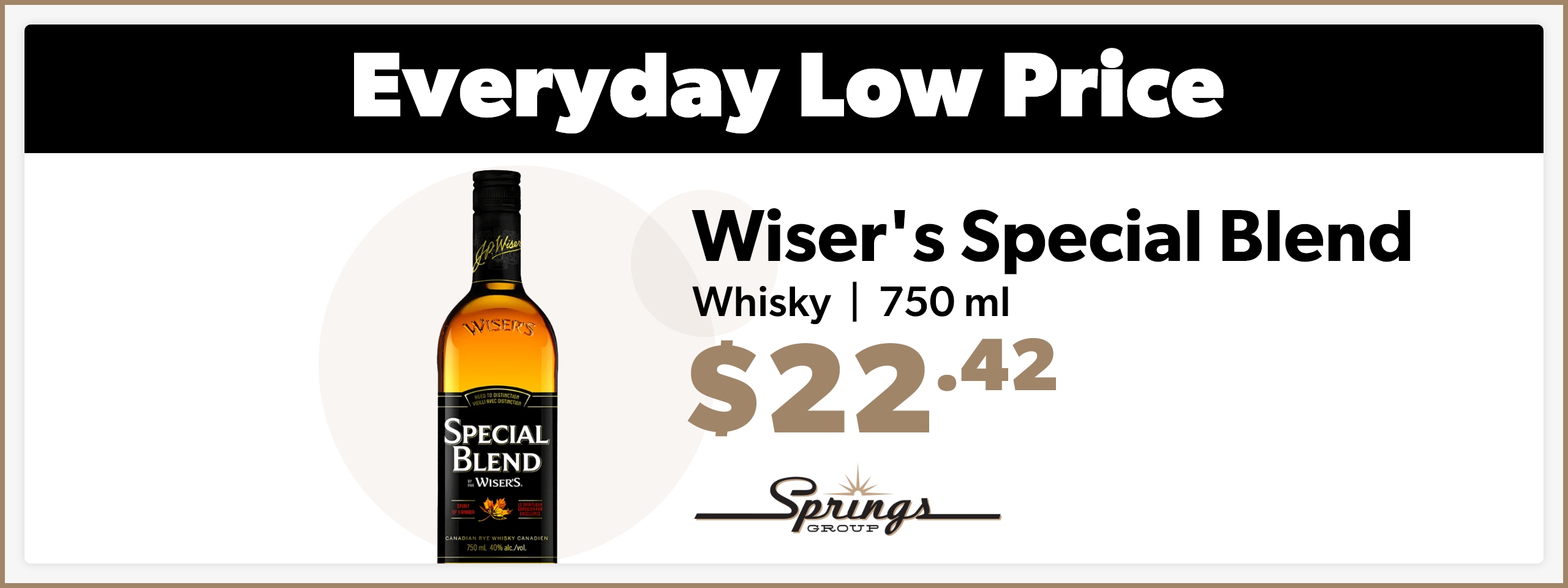 Wisers Special - 750ml EDLP