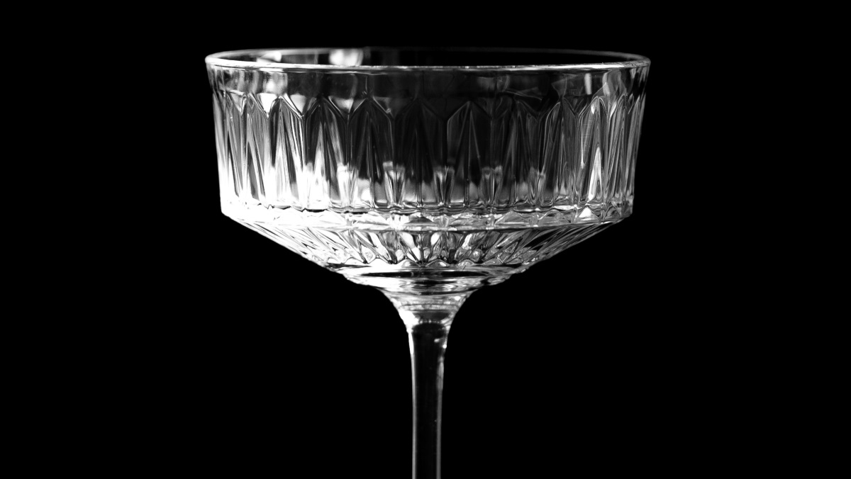 empty cocktail glass