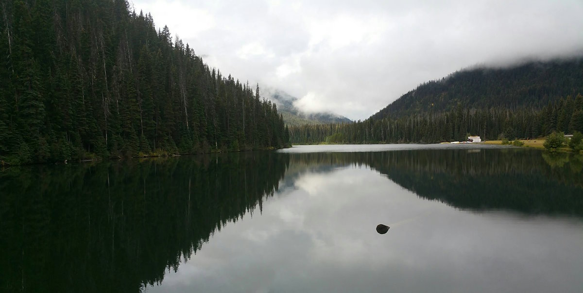 Chilliwack Lake on cloudy day