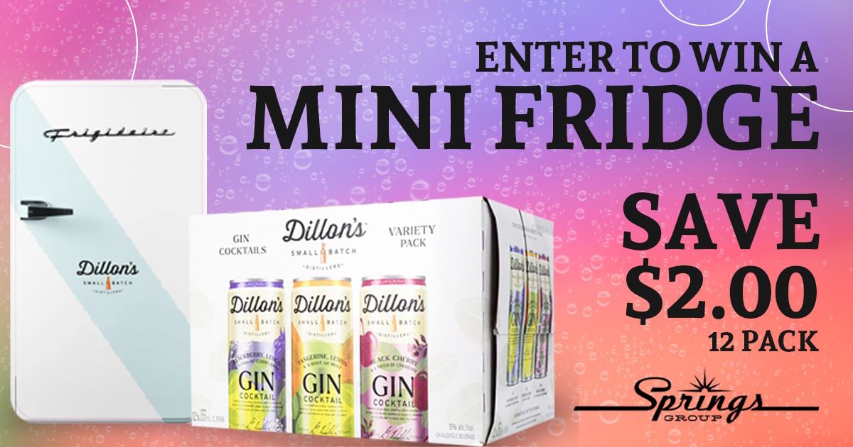 Dillions Gin Cocktail Mixer save $2 July