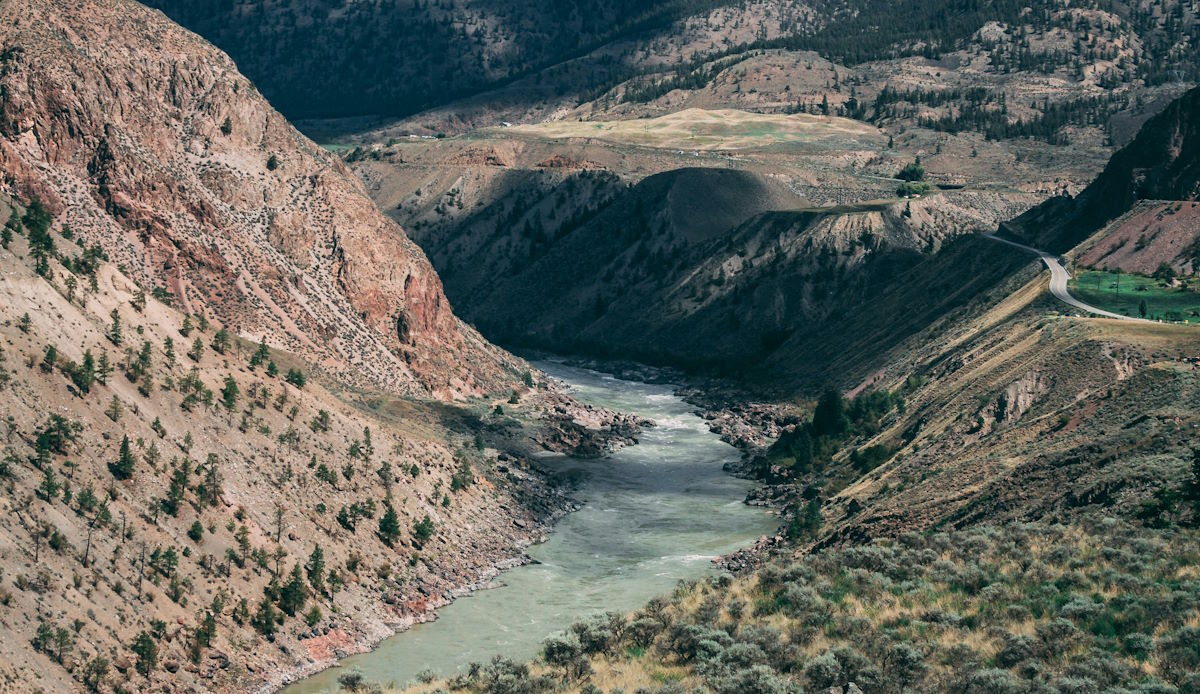 Fraser River aerial view