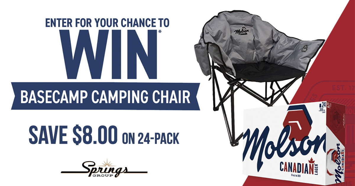 Molson 24-pack camping chair giveaway