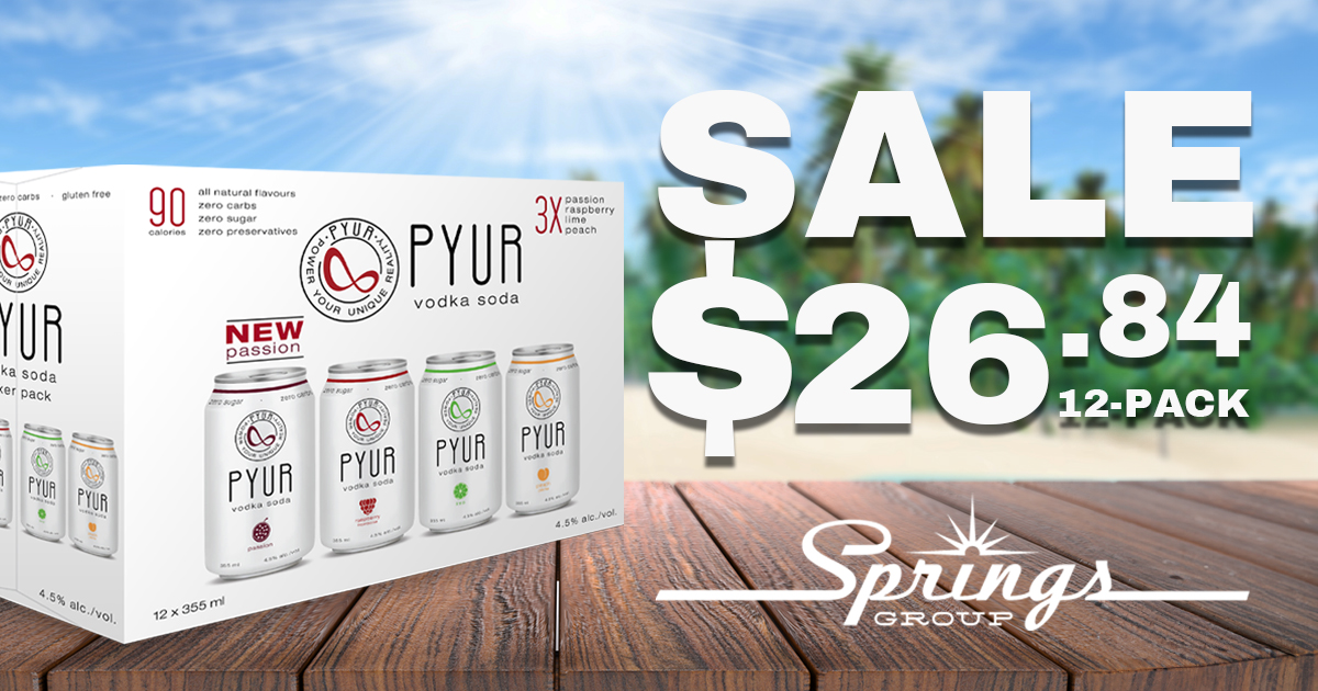 Pyur Vodka Soda 12 pack August