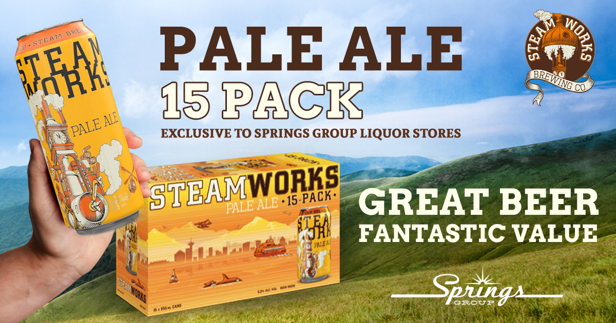 Steamworks pale ale 15-pack