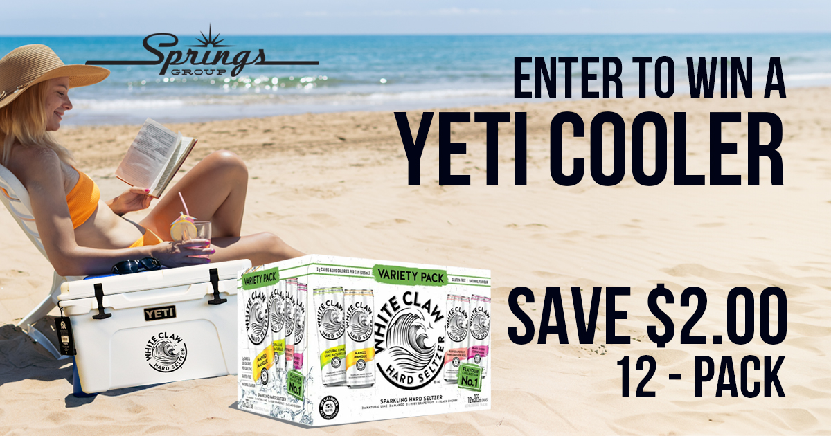 White Claw win Yeti Cooler August