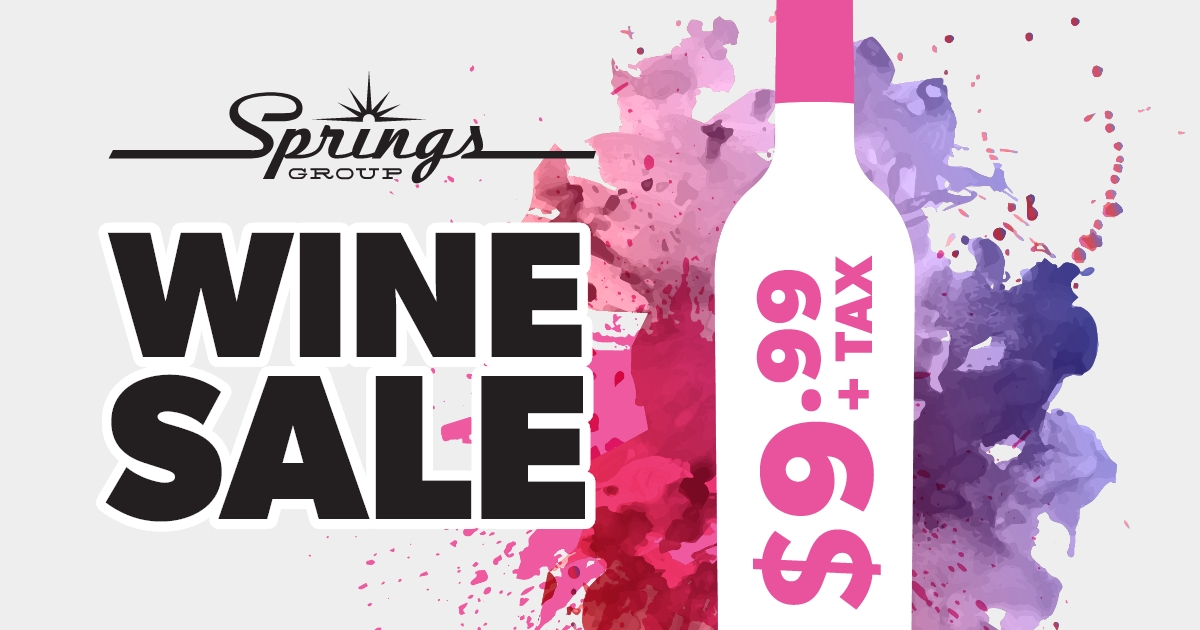 wine sale $9.99 August