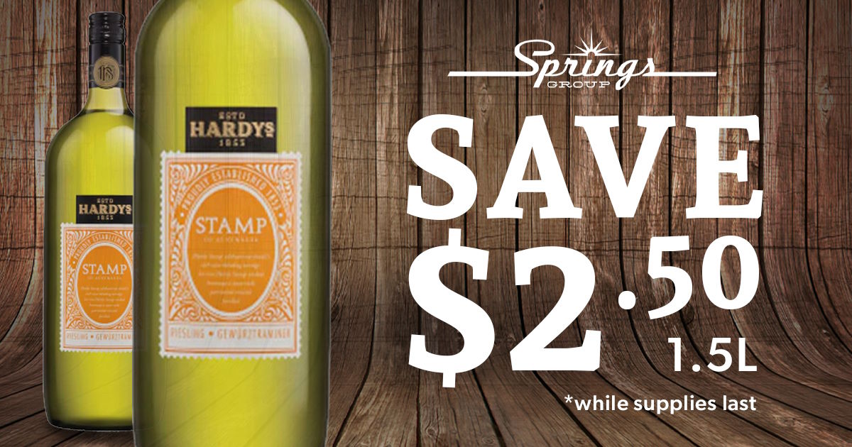 Hardy's Riesling save $2.50 September