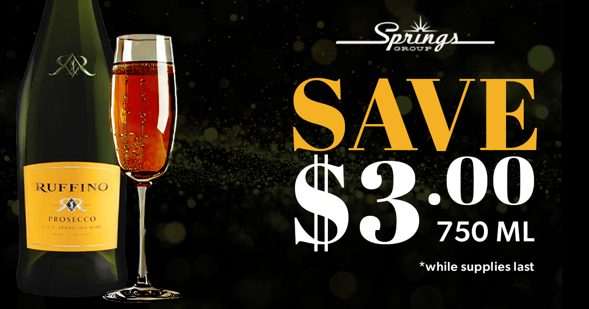 Ruffino Prosecco save $3 September